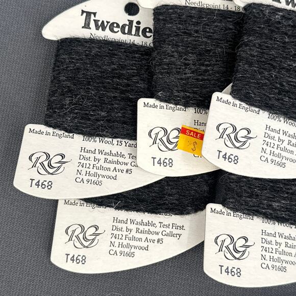 VTG Rainbow Gallery Tweedie 18 Wool Yarn Lot 34 Skeins England Needlepoint Craft - Picture 5 of 16
